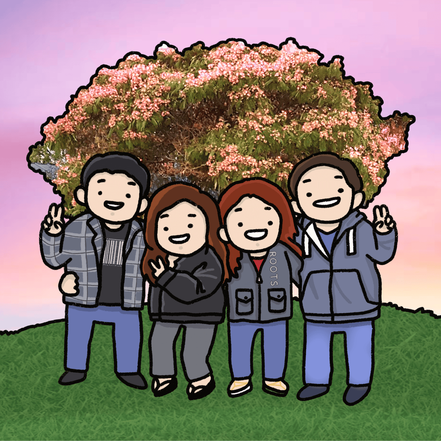 custom portrait illustration by me!