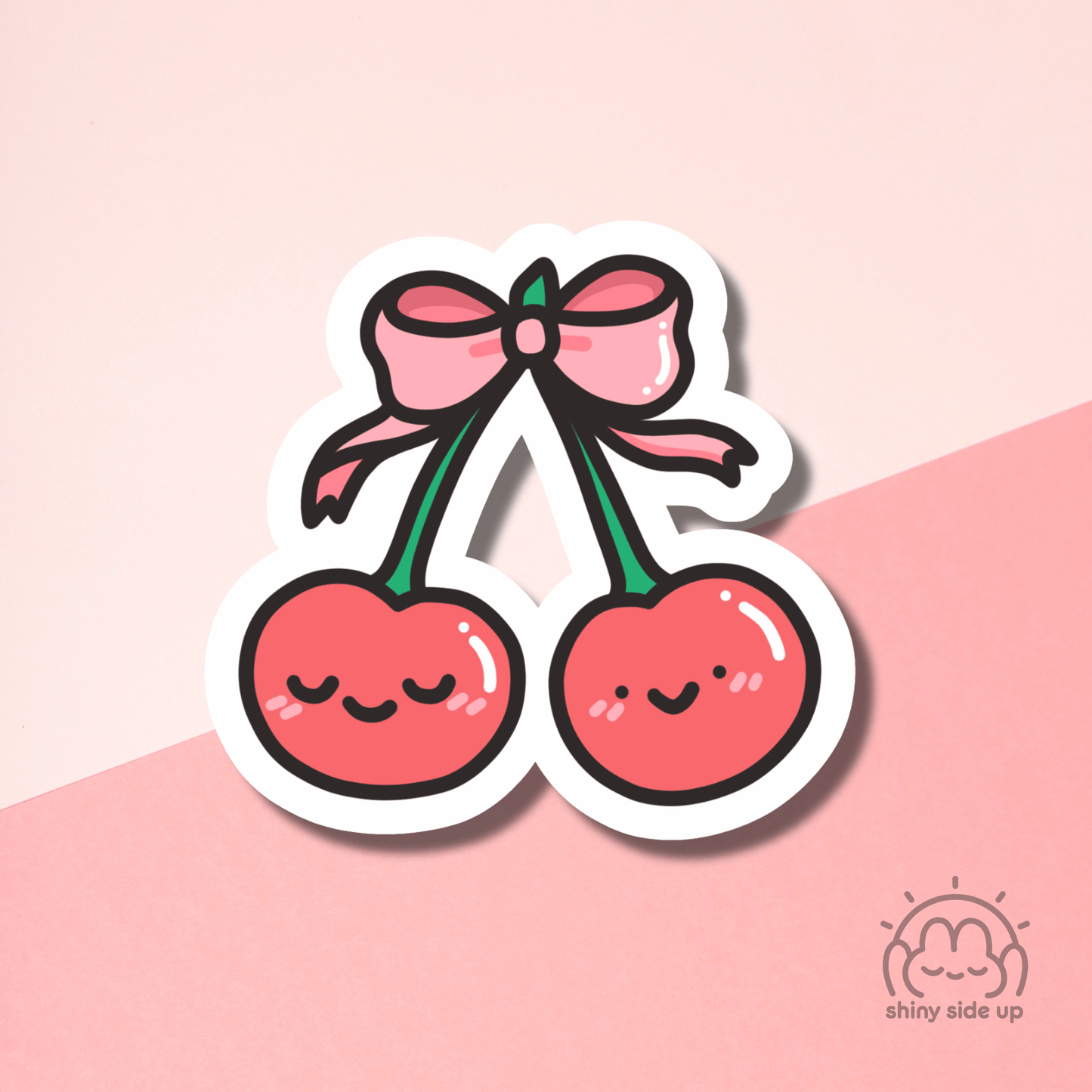 Cherry Ribbon - Sticker