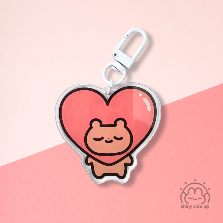 Bear Heart - Acrylic Keychain