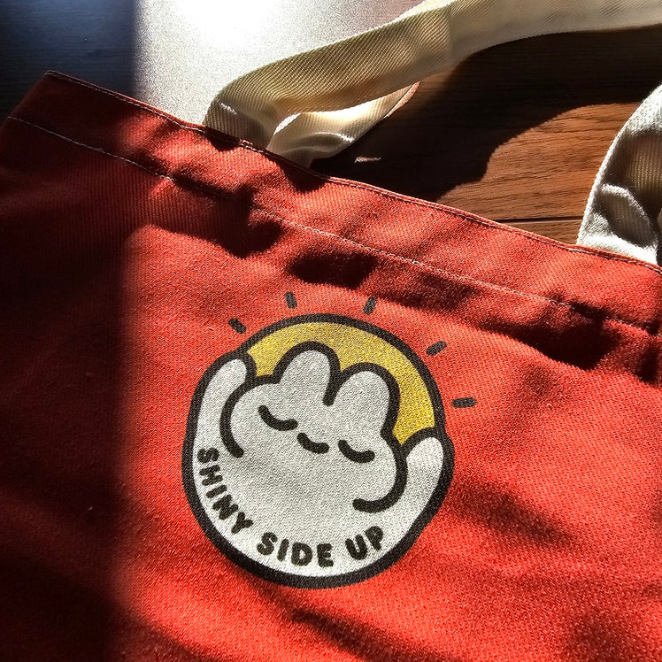 Red Heart Bunny - Tote Bag