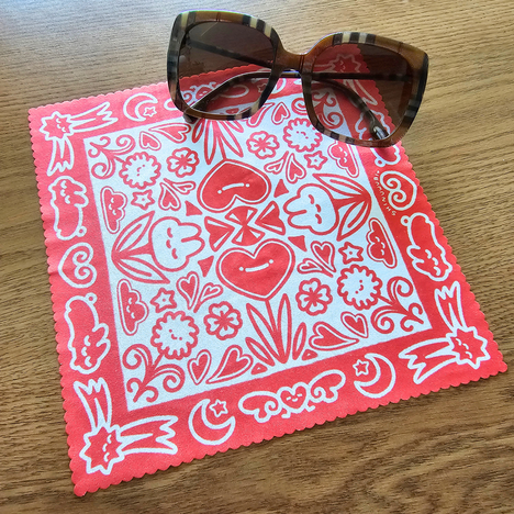 Red Heart Bunny - Microfiber Cloth