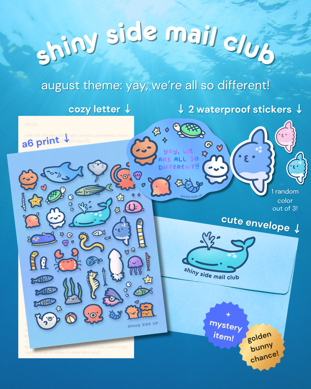 shiny side mail club | monthly snail mail club