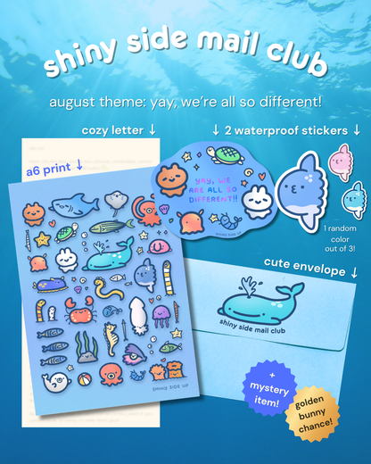 shiny side mail club | monthly snail mail club