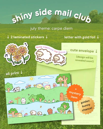 shiny side mail club | monthly snail mail club