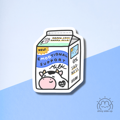 Emootional Support Milk - Sticker
