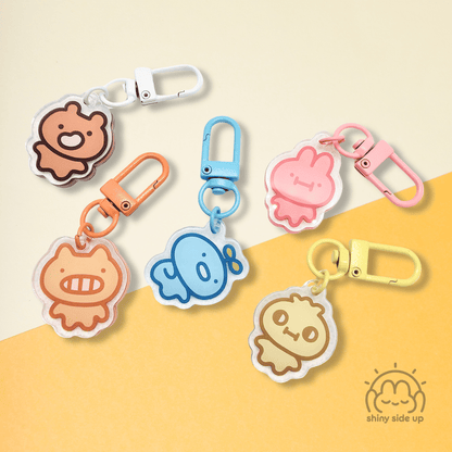 Socially Awkward Animals Series - Acrylic Keychain