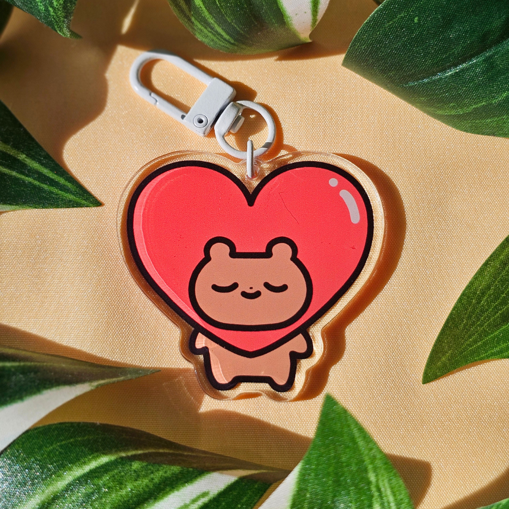 Bear Heart - Acrylic Keychain