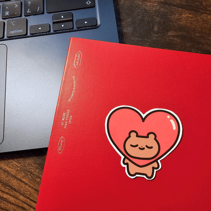 Heart Bear - Sticker