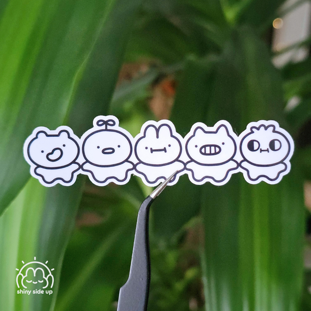 Socially Awkward Animals chain - Sticker